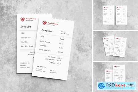 Receipt Mockup