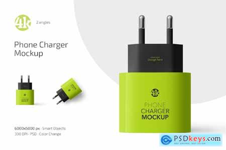 Phone Charger Mockup Set Phone Charger Mockup Set