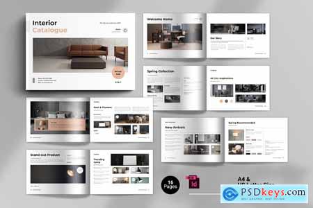 Interior Catalogue Brochure Template Landscape