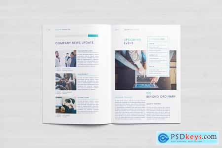Newsletter Template Canva Docx ID PSD