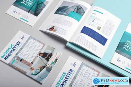 Newsletter Template Canva Docx ID PSD