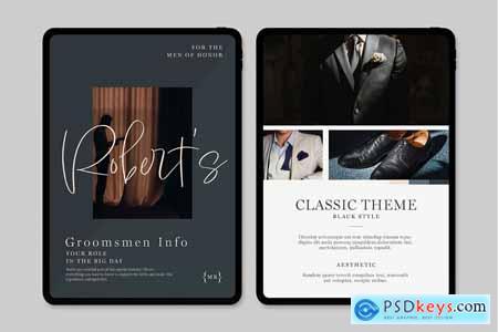 Digital Groomsmen Guide Template