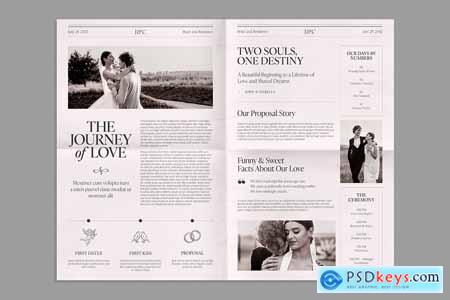 Wedding Newspaper Template