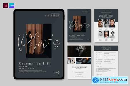 Digital Groomsmen Guide Template