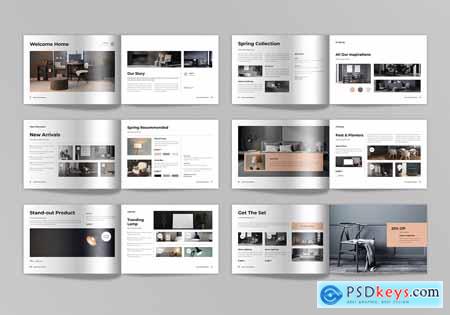 Interior Catalogue Brochure Template Landscape