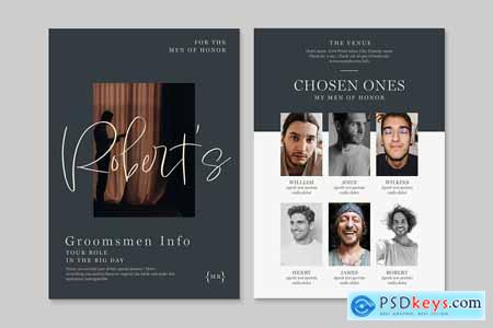 Digital Groomsmen Guide Template
