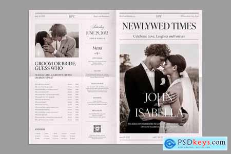 Wedding Newspaper Template