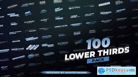 100 Lower Thirds Pack 57960653