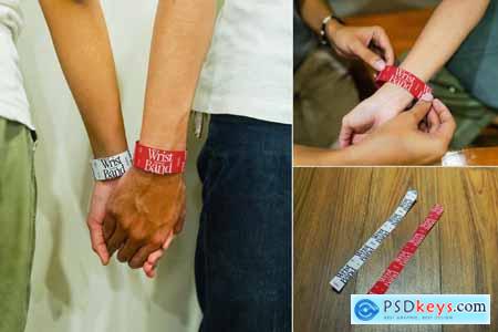 Event Wristband Mockup