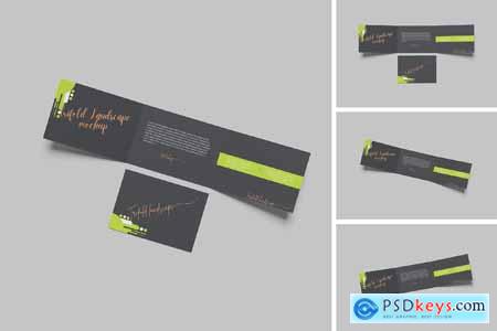 A4 Bifold Landscape Mockup