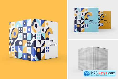 Square Box Mockup