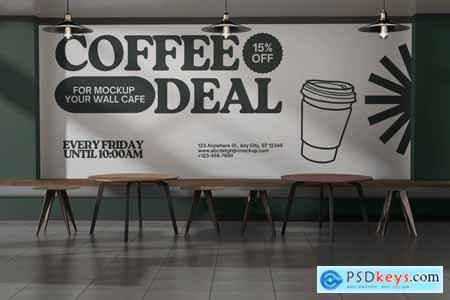 Cafe Wall Mockup