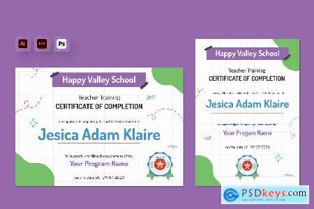 Teacher Training Certificate