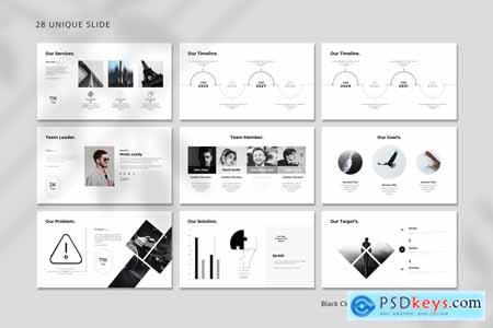 Black Clean Minimal PowerPoint Template