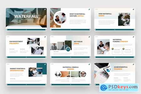 Waterfall - Venture Capital PowerPoint Template