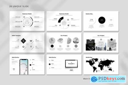 Black Clean Minimal PowerPoint Template