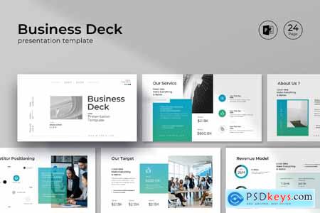 Colorful Business Deck PowerPoint Template