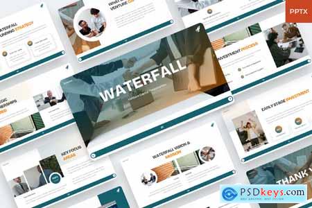 Waterfall - Venture Capital PowerPoint Template