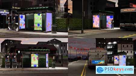Bus Stop Billboard Mockups 57992266