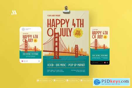 Happy 4th of July - Flyer Set