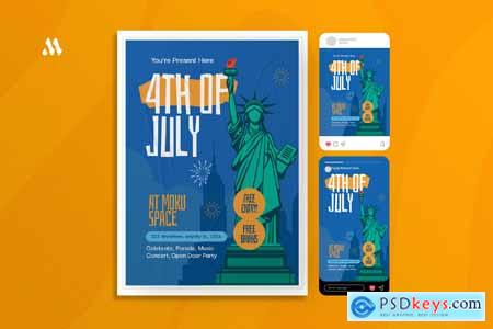 4th of July - Poster Set