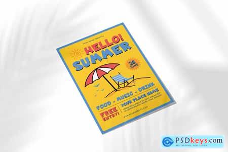 Happy Summer Day Flyer Templates ELFWP9K