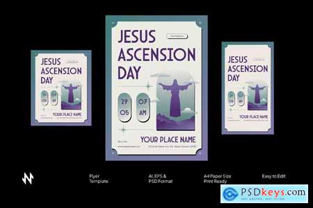Jesus Ascension Day Flyer