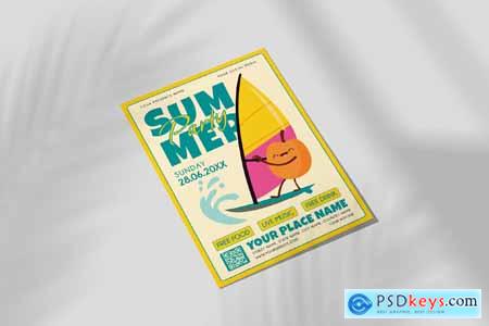 Happy Summer Day Flyer Templates H9D9D4E