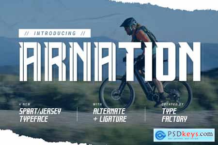Arnation - Sport Jersey Typeface
