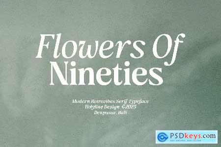 Flowers Of Nineties - Perfectly Retro Serif Family