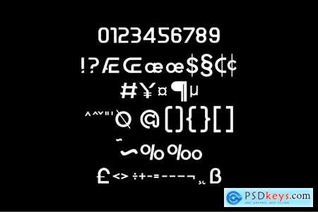 Byonix Elaon Space Futuristic Ligatures Fonts