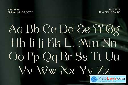 Mikale - Cinematic Luxury Font