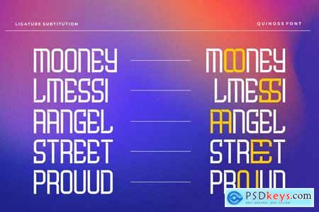Quinoss - Modern Sport Font