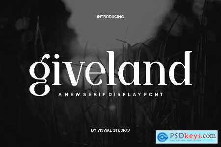 Giveland - Bold Serif Display Font