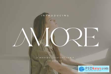Amore Ligature Serif Font