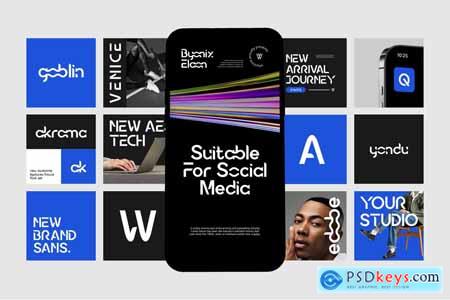Byonix Elaon Space Futuristic Ligatures Fonts