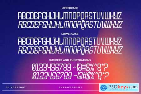 Quinoss - Modern Sport Font