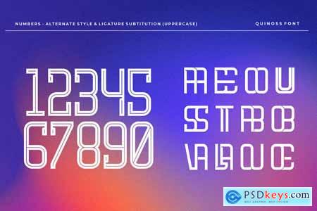 Quinoss - Modern Sport Font