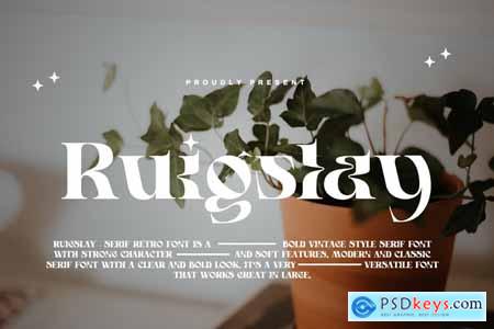 Ruigslay - Serif Retro Font