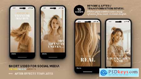 Before & After - Transformation Reveal Short Video Template 58026074