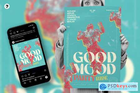 Good Mood Party Flyer, Poster