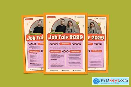 Orange Job Fair Flyer