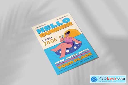 Happy Summer Day Flyer Templates QZ46REE