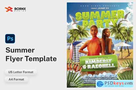 Summer Party Flyer Template