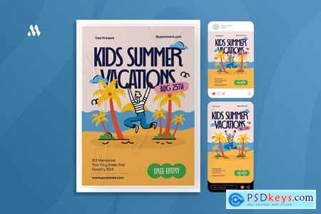 Kids Summer Vacation - Poster Set