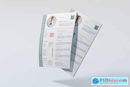 Elegant & Soft-Tone Fashion Designer CV Design