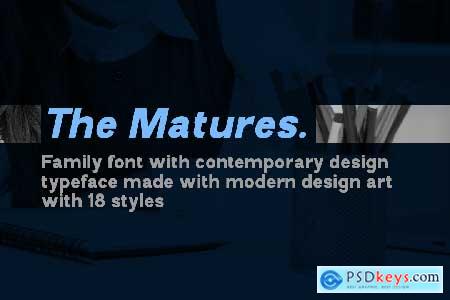 The Matures Family Font Sans Serif