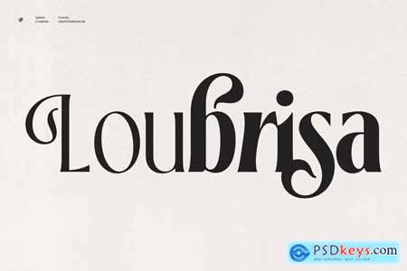 Loubrisa - Modern Branding Font