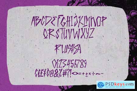 Creash Dump Handwritten Brush Font