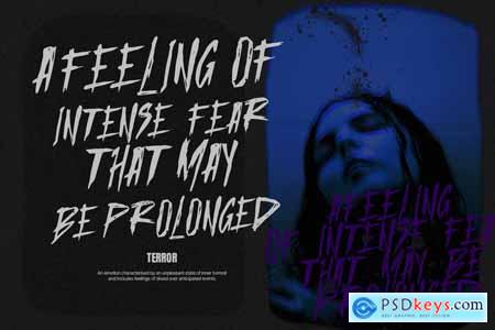 Heisloth Handmade Horor Brush Font